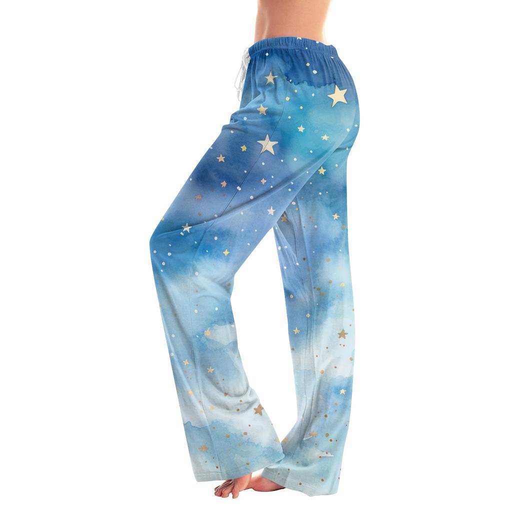 Women's Casual Fashion Women's Sports Home Christmas Pajama Pants Long Pants