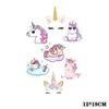 Cartoon Kids Dinosaur Mermaid Fruit Flower Animal Robot Finger Arm Tattoo Sticker