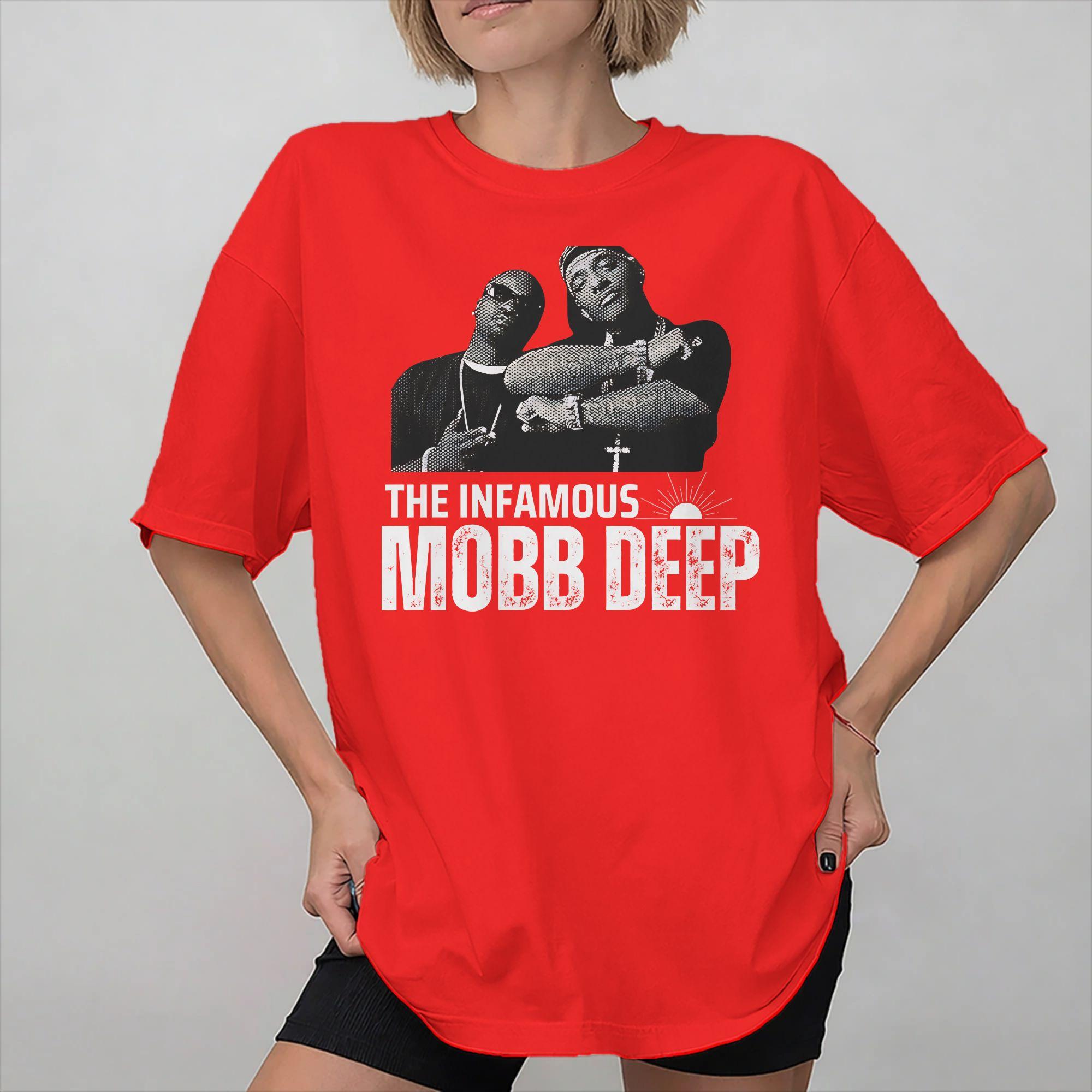 

Mobb Deep The Infamous Tee Shirt for Unisex Women Graphic Printing T Shirts Cotton Clothes S