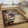 Fashion Barber Shop Series Carpet Hallway Cloakroom Coffee Table Rug Bedroom Home Floor Mat Washable Living Room Decoration