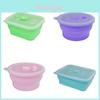 Silicone Food Storage Container With Foldable Design For Refrigerator Organization And Freshness