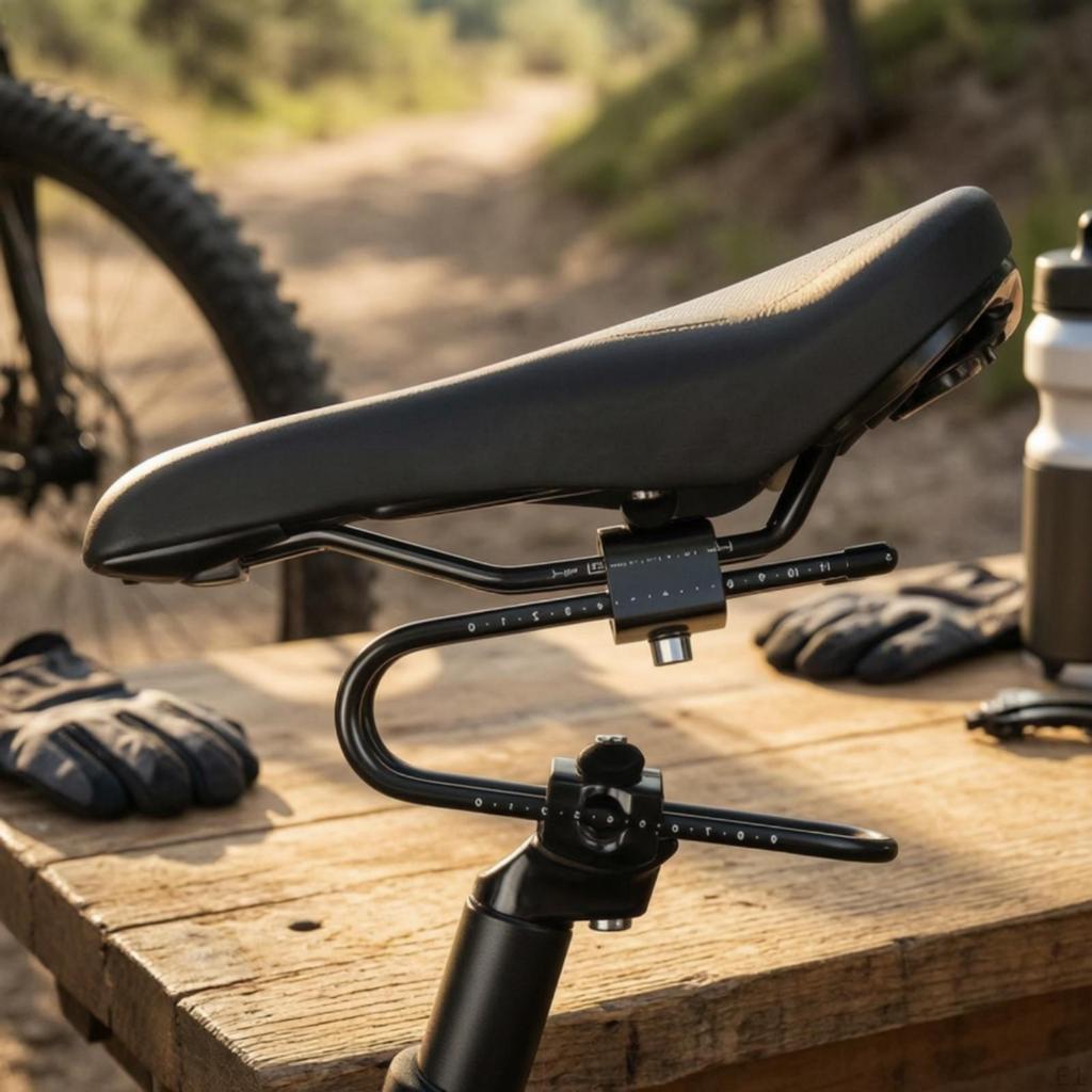 Cycle Saddle Shock Absorber Adjustable with Clamp Compatible Bike Seat Damping
