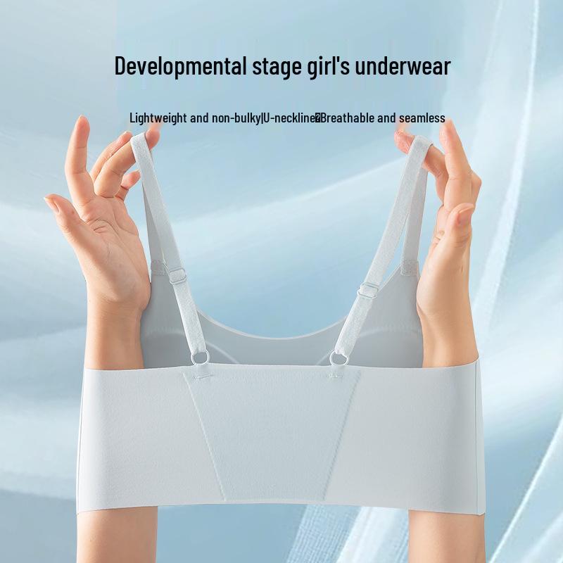Dívčí bezešvá podpůrná tílková podprsenka pro vývojové stádium dívek na střední škole