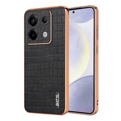 Leather Case Plating Bumper Full Shockproof Cover for Redmi Note 13 Pro Plus Redmi Note 13 Pro 5G Case PU Leather+TPU Phone Case