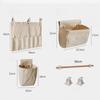 Foldable Wall Mounted Fabric Storage Bag Multi-Pocket Large Capacity Wall Mounted Bag Cotton Hanging Storage Bag Dormitory