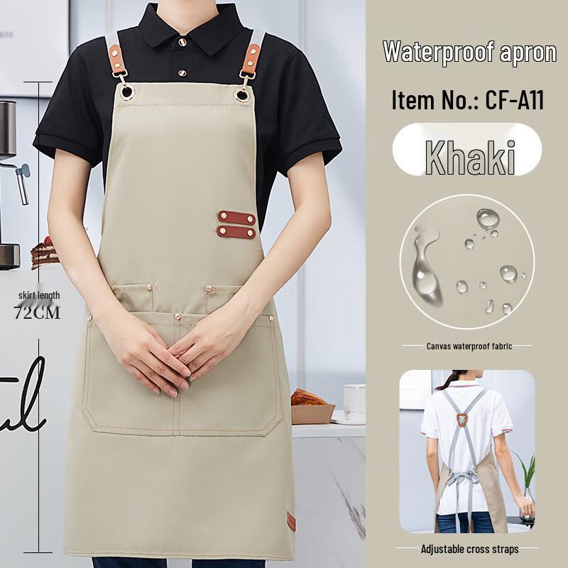 Водонепроницаемый кухонный фартук Weixiu из холста