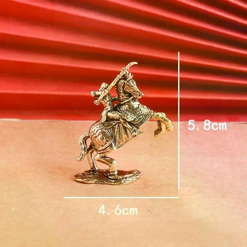 Retro Strong Men Warrior Ornament Copper European Beautiful Knight Model Miniatures Figurine Desktop Decoration