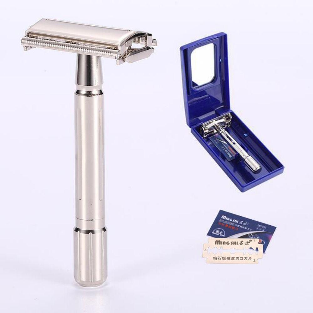 Mild with Box Male Manual Men Shaver Adjustable Safety Razor Double Edge Razor Hair Removal Tool