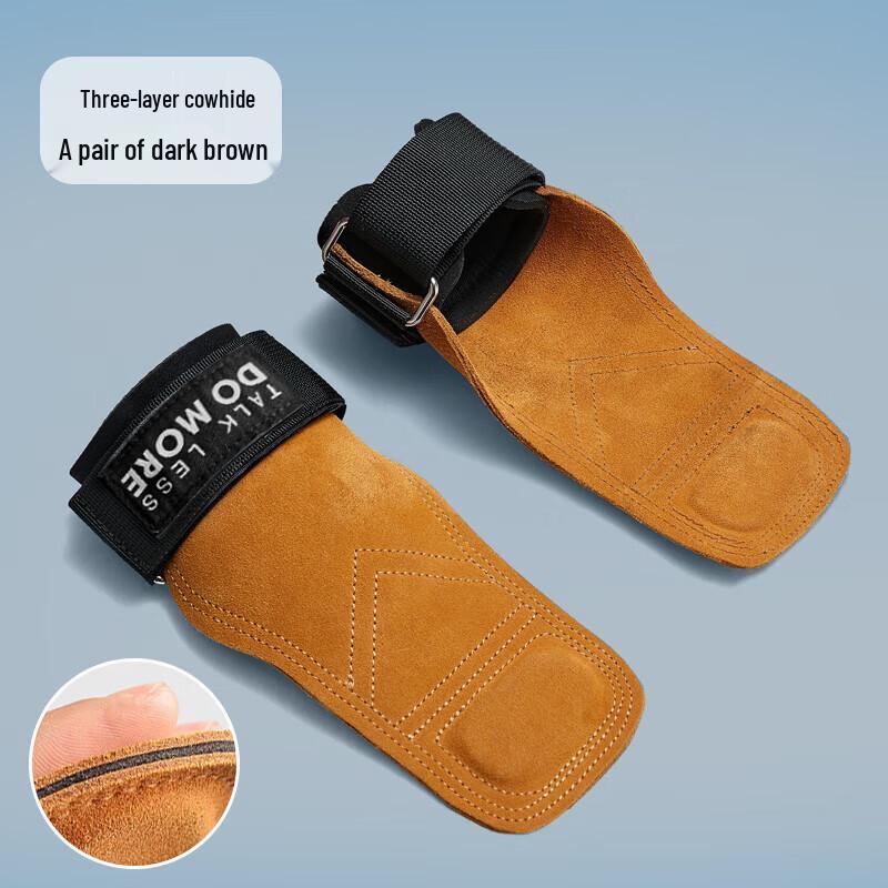 Ningzhao Leather Weightlifting Straps with Wrist Support