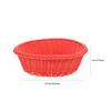 1Pcs Fruit Basket Plastic Rattan Woven Multi-Function Serving Tray for Bread Cake Snacks Storage Home Hotel Decoration Use