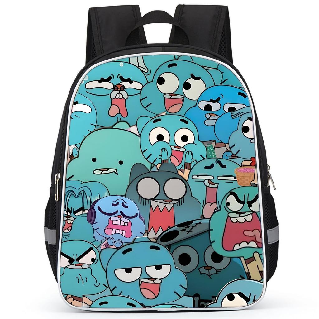 The Amazing World Of Gumball High Definition Printed Anti-Hunchback Wear-Resistant Schoolbag