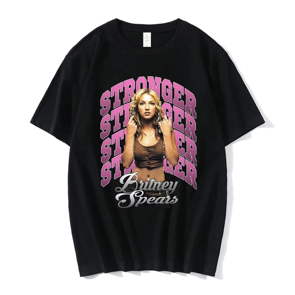 Britney Spears 90s Retro Style Poster Graphic Print Tshirt Streetwear Hip Hop Fashion Tops Men Women Oversized Summer New Tees