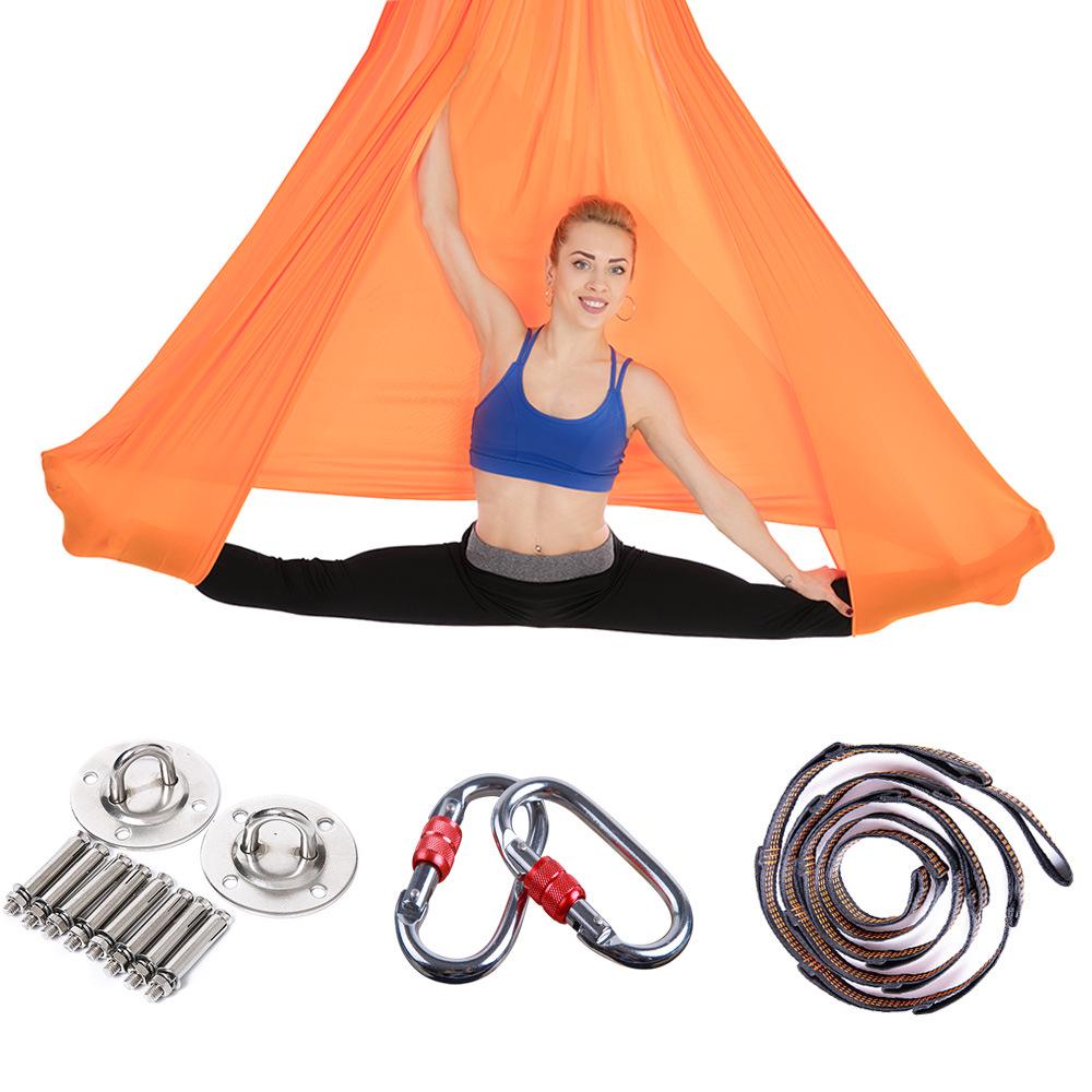 Inversion Gravity Bungee Aerial Yoga Hammock with Hanging Straps for Home or Studio