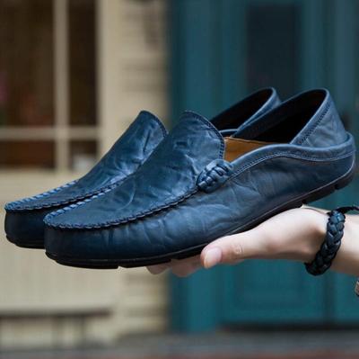 Herrenschuhe Lässig Echtes Leder Herren Mokassins Loafer Designer Slip-on Bootsschuhe Hohe Qualität Chaussure Homme Übergröße 37-46