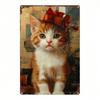 Metal Cat Sign 8x12 Inch Wall Decor Home Decoration