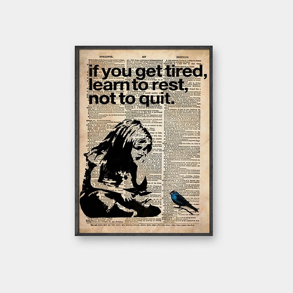 Graffiti Street Girl Modular Wall Art – Canvas Poster Print, Unframed, Urban Abstract
