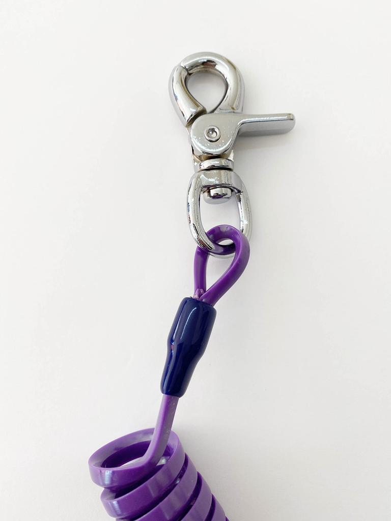 LLB SPORTS Coil Cord Purple S Length Approx. 21cm Carabiner