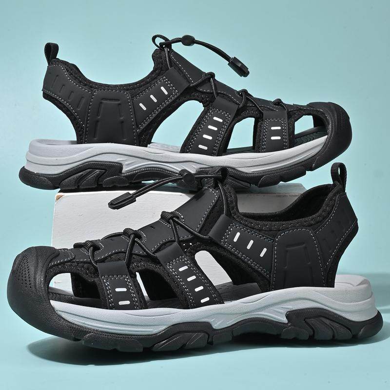 Fashion Quick Dry Wading Aqua Shoes Summer Men Sandals Comfortable Leather Mens Casual Slippers Fashion Besch Sneakers Outdoor Sandaly