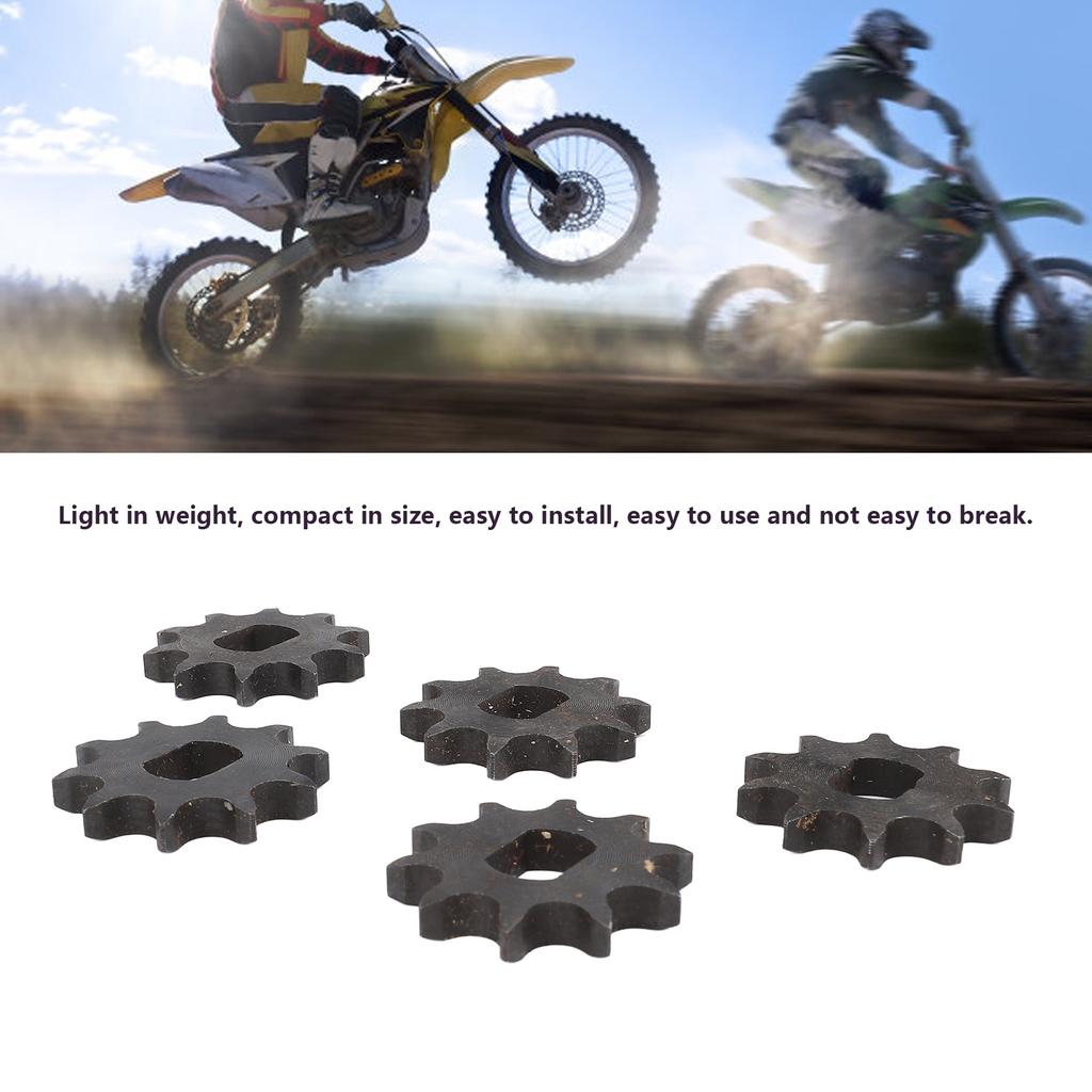 5pcs 428 10T Front Sprocket 12x17mm Inner Diameter 10 Tooth Steel Sprocket for 428 Chain