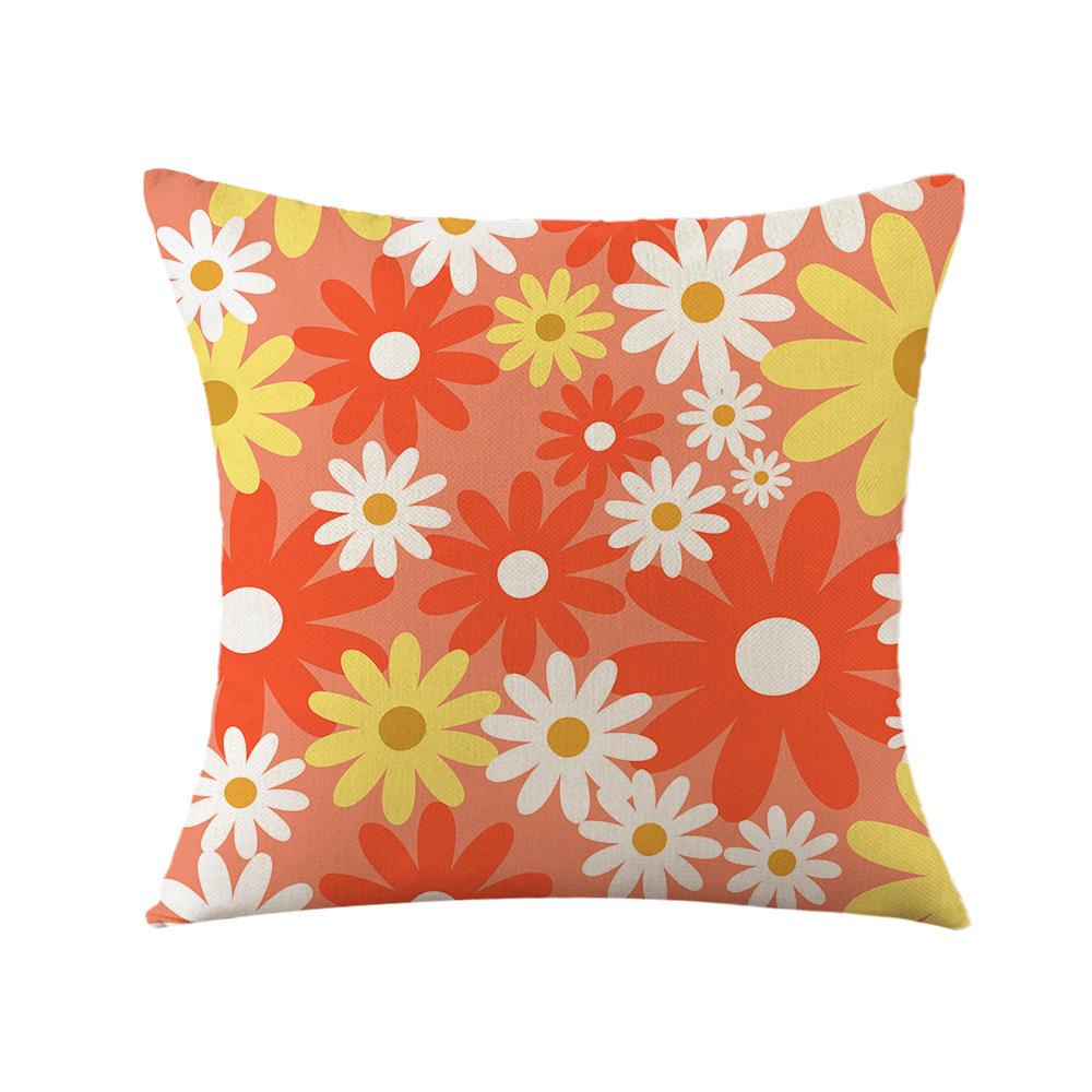 Spring Pillow, Daisy Pillowcase, New Printed Pillow, Office Sofa Pillowcase