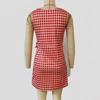 Women's Summer Casual Waist Waist Plaid Vest Sleeveless Dress