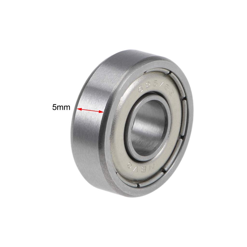 uxcell Bearings R1660ZZ Deep Groove Ball Bearings, 0.2 inch (6 mm) Inner Diameter, 0.6