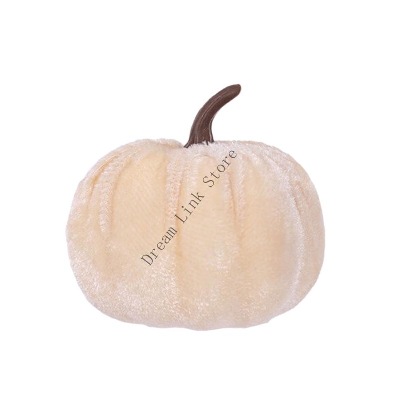 Q1FD Halloween Pumpkin Decoration Nordic Pumpkin Figurine Ornament Decorative Pumpkin