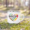 Merci Maitresse French Printed Mug Creative Coffee Cup Drinks Enamel Cup Handle Drinkware Teacher's Day Thanks Gift for Teacher