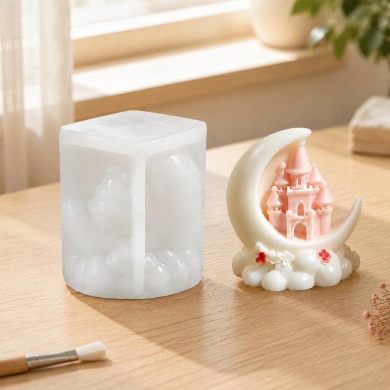Flexible Moon-Themed Casting Mould for Candle Projects and Decorative Castings That Bends During Post-Casting Release