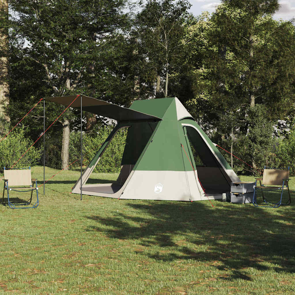 Camping Tent with Roof and Storage Green 482 x 360 x 227 cm Taffeta