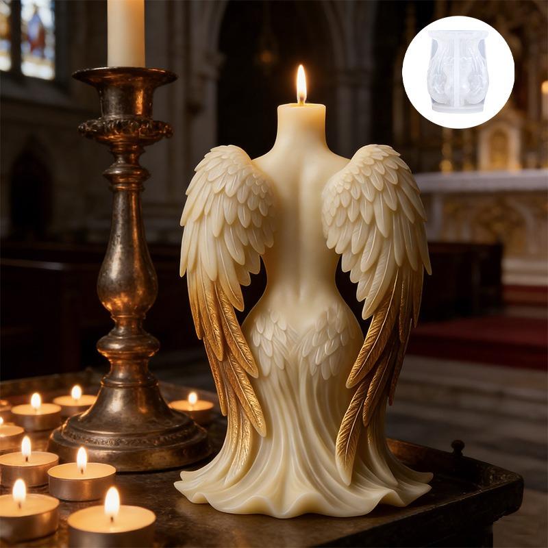 Resin Casting Mold Easy To Use 3d Angel Wings Mold Silicone Candle Mold Food Grade For Resin Crafts Making Soap Diy Crafts