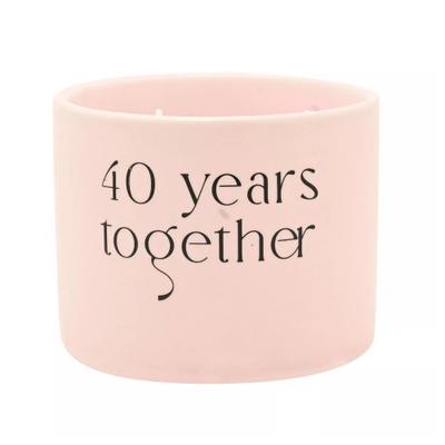 Amore Double Wick Candle - 40 Years Together