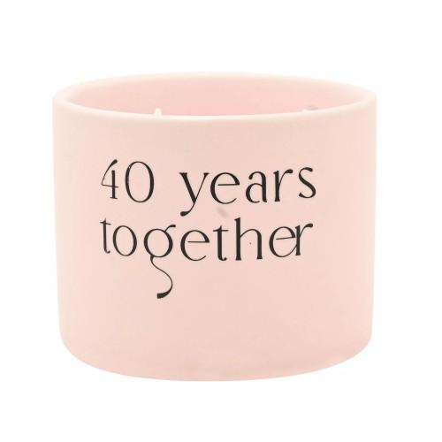 Amore Double Wick Candle - 40 Years Together