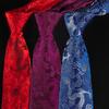 National Chinese Dragon Pattern Tie Adjustable Men Necktie Jacquard Silk Tie  Suit Accessories