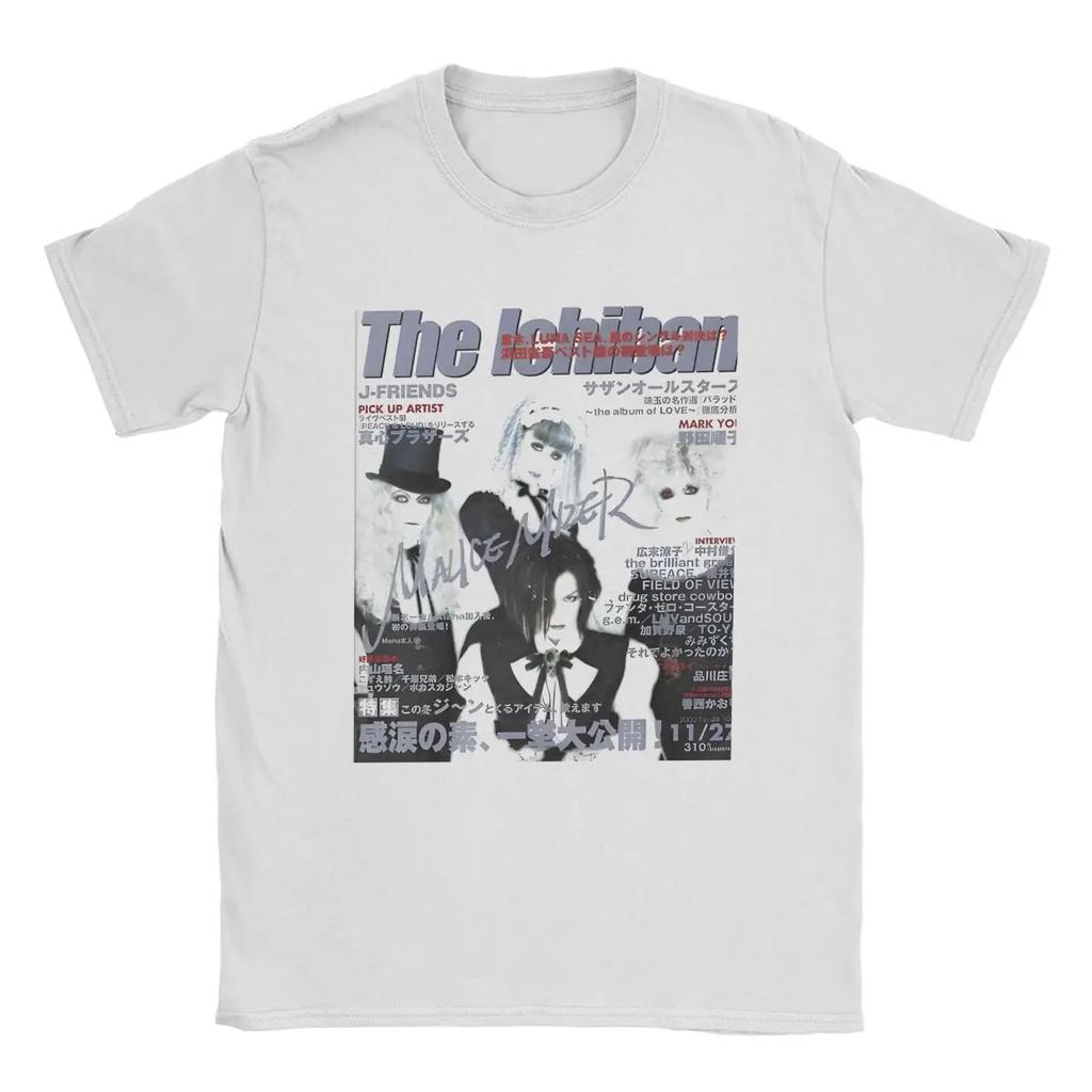 ZX TEE Malice Mizer Trička zpěváka kapely Vintage trička Kulatý výstřih Rocková trička Krátký rukáv zboží