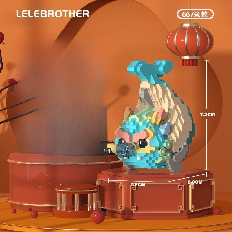 Tiny Particle Building Blocks Dragon, Trendy Children'S Educational Assembly Toys, Gifts And Ornaments.