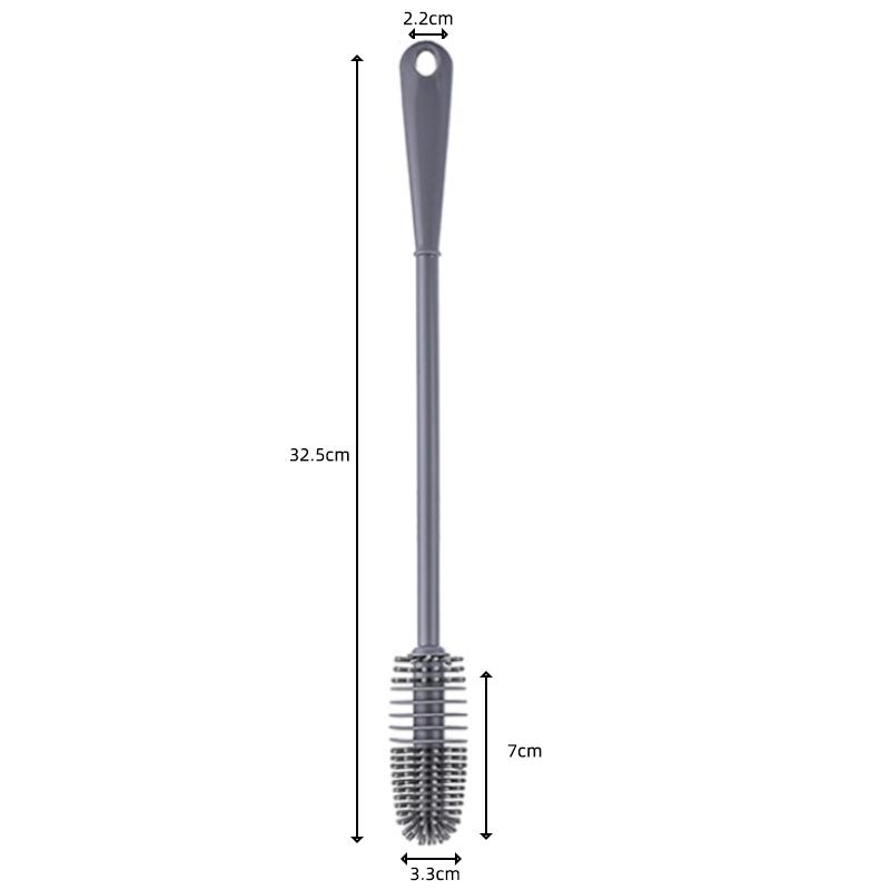 Silikonový kelímek kartáč Šálek Čisticí prostředek na sklo Čistič skla Kuchyňský čisticí nástroj Dlouhá rukojeť Nápoje Sklenice na sklenice Sklenice na sklenice Čistící kartáček