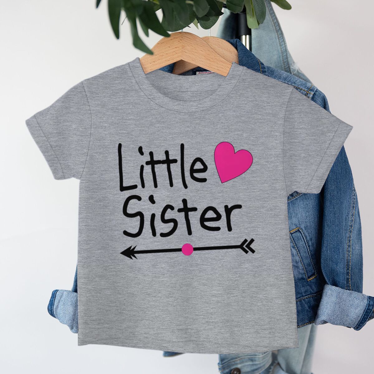 SiblingThemed Girl Clothing Big Sister Little Sister Print Summer Kids T Shirt Graphic Shirt Girls Tops Sibling Cartoon Tshirt 130