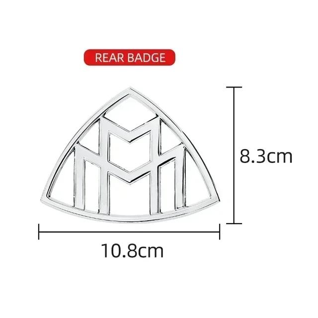 1pcs 3D ABS  Maybach Side Emblem Car GLS GLE S500 Logo sticker Rear Bumper tail door trunk sticker Emblem styling Accessories
