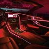 Set di Strisce LED Decorative Ambientali per Interni Auto USB