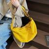 Women's Nylon Dumpling Shoulder Bag, Lightweight Lazy Style Crossbody Purse, Large Capacity Casual Commuter Handbag, Korean Version Relaxed Bag