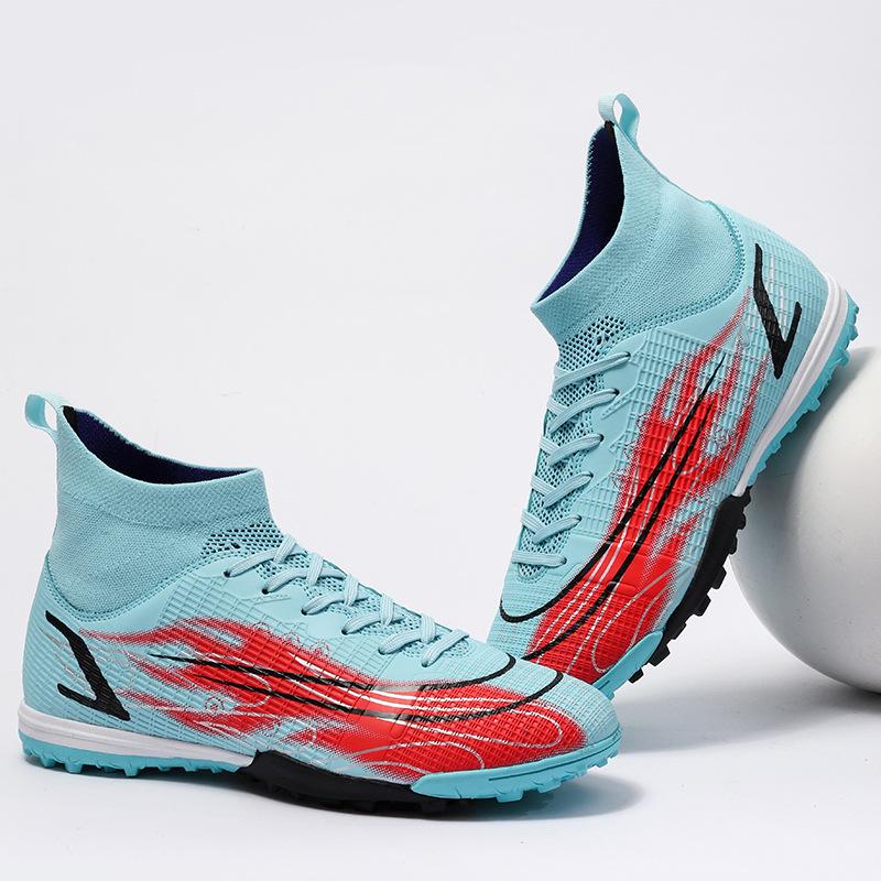 

Manufacturer spot explosion men and women adult long nails broken nails high-top football shoes indoor and outdoor football shoes 32