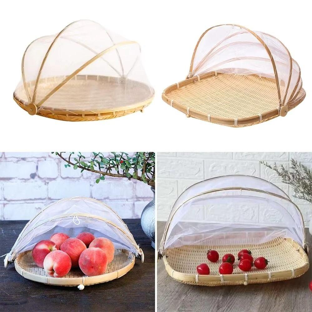 Reusable Anti-insect Dustproof Basket Multi-function Fruit Vegetable Tray  Household