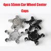 4Pcs Car Wheel Rim Five Claws Center Caps Tires Hub Covers For A3 8P A4 B8 A6 C6 A5 Q5 A1 Q3 C7 8V B9 B7 B6 C5 Accessories