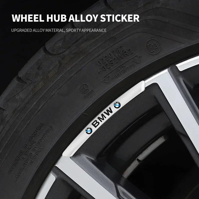 4PCS Metal Car Wheel Hub Sticker Decorative Accessories for BMW X1 X2 X3 X5 X4 X6 X7 G30 G20 G32 G11 G12 F40 F30 F20 F10