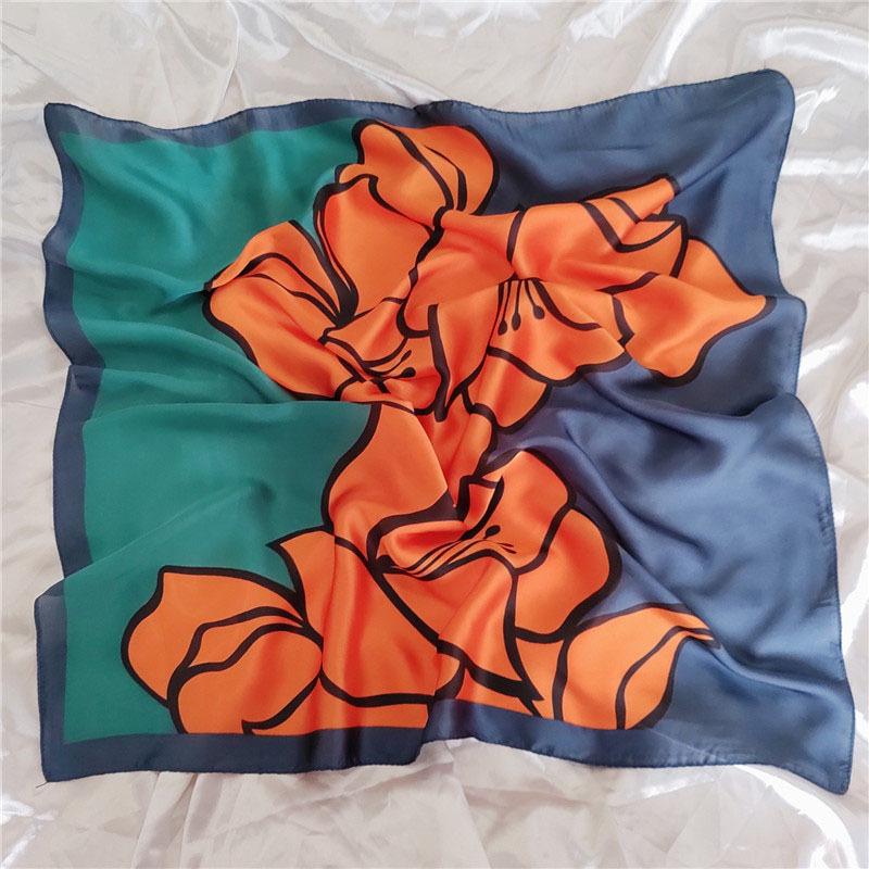 Polka Dot Silk Scarf: Versatile Spring/Autumn Accessory & Hairband for Women