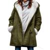 Spot Autumn and Winter New European and American Tops, Plush Collar Pockets, Women's Jackets Are Fashionable and Elegant