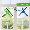 1set Household Windows Telescopic Glass Wiper Sponge Retractable Windshield Squeegee Cleaning Car Glass Door
