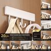 Space Aluminum Wall Hook Set With Strong Adhesive No Drilling Suitable For Bathroom And Closet Storage
