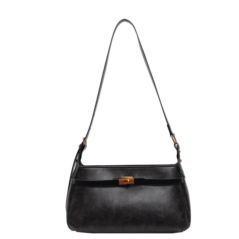 Unterarm-Pendlertasche für Damen mit großem Fassungsvermögen 2024 neue Herbst- und Winter-Casual-High-End-Retro-Schulter-Umhängetasche